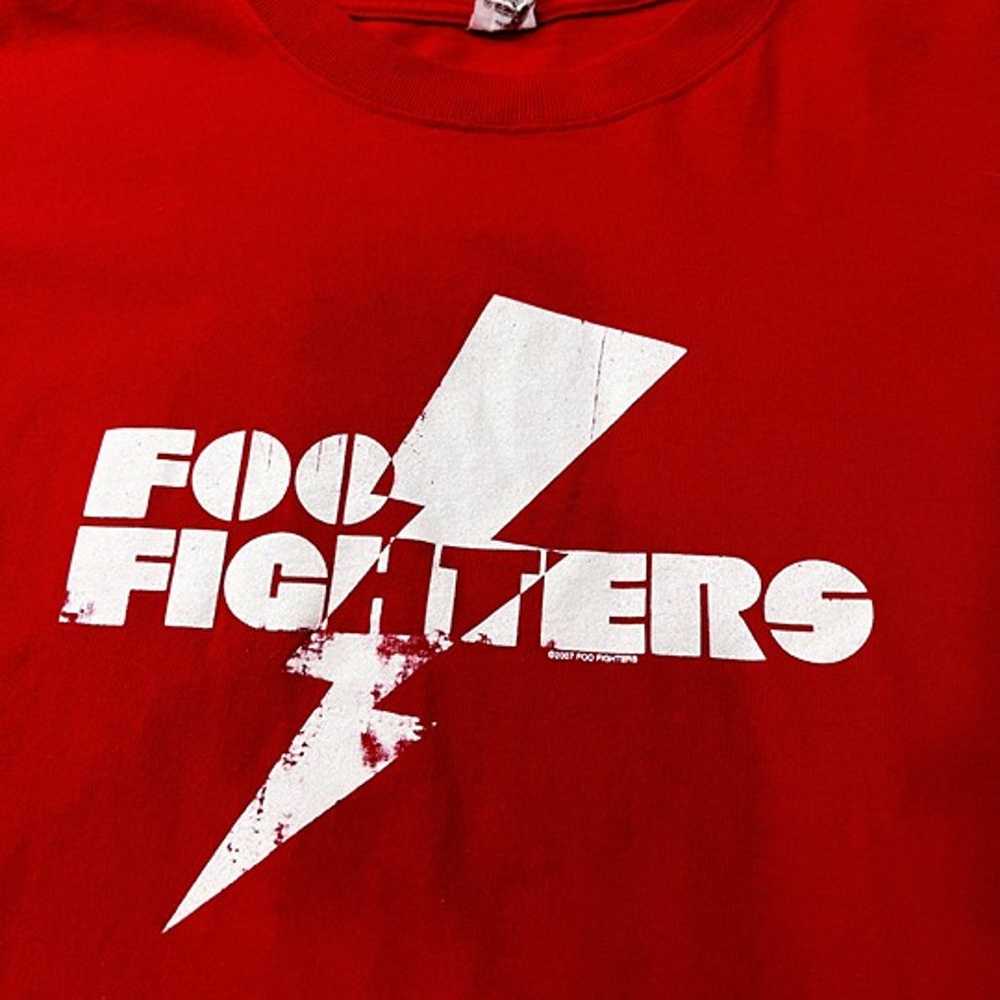 Vintage Foo Fighters Shirt 2007 Tour Concert Rock… - image 3