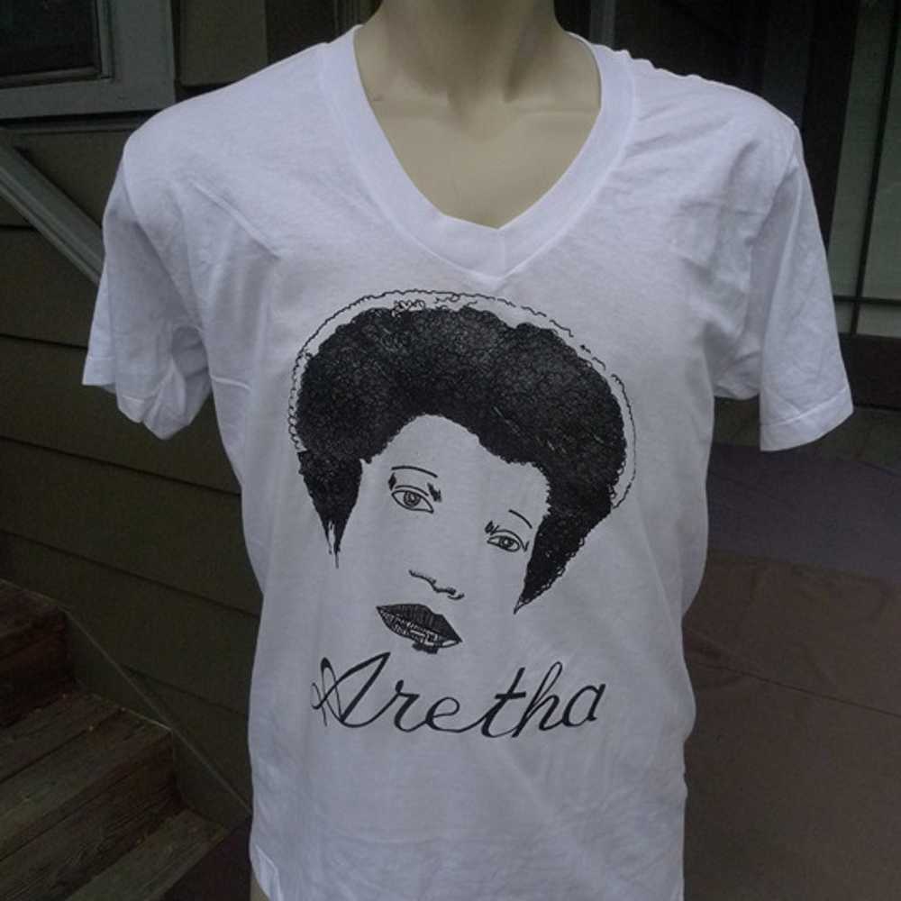 1980s Aretha Franklin Single Stitch Shirt (C) Lic… - image 1