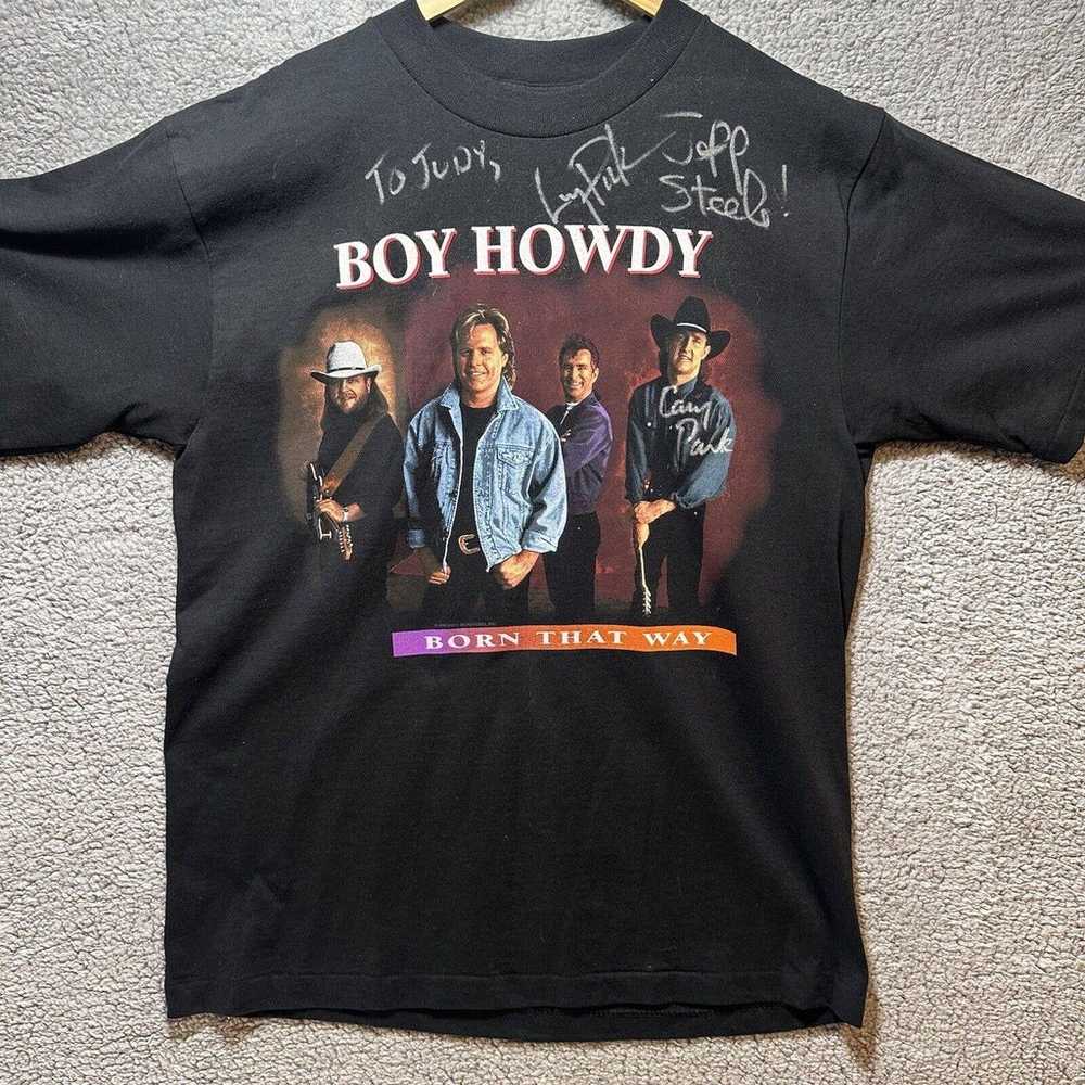 VTG Boy Howdy Born That Way Country Tour 90s Blac… - image 1