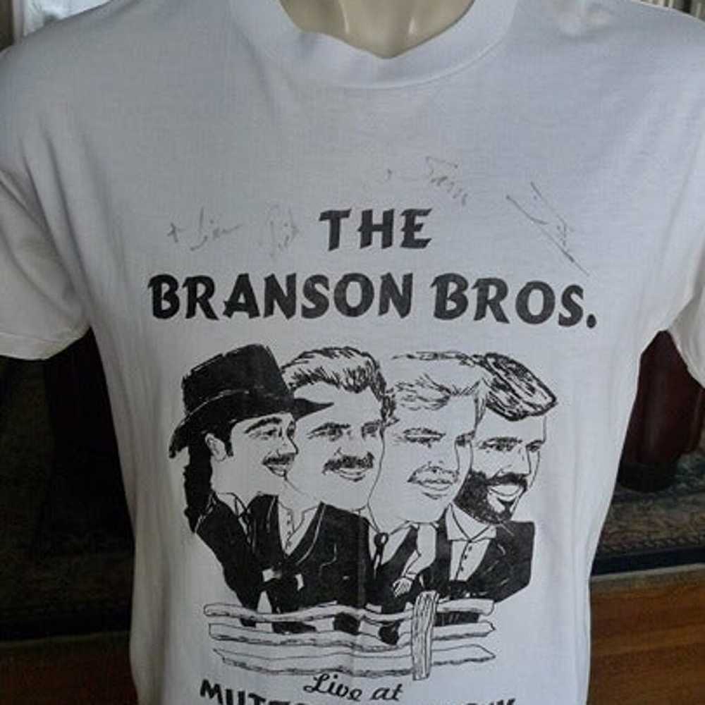 1980s Branson Brothers Signed Concert Single Stit… - image 1