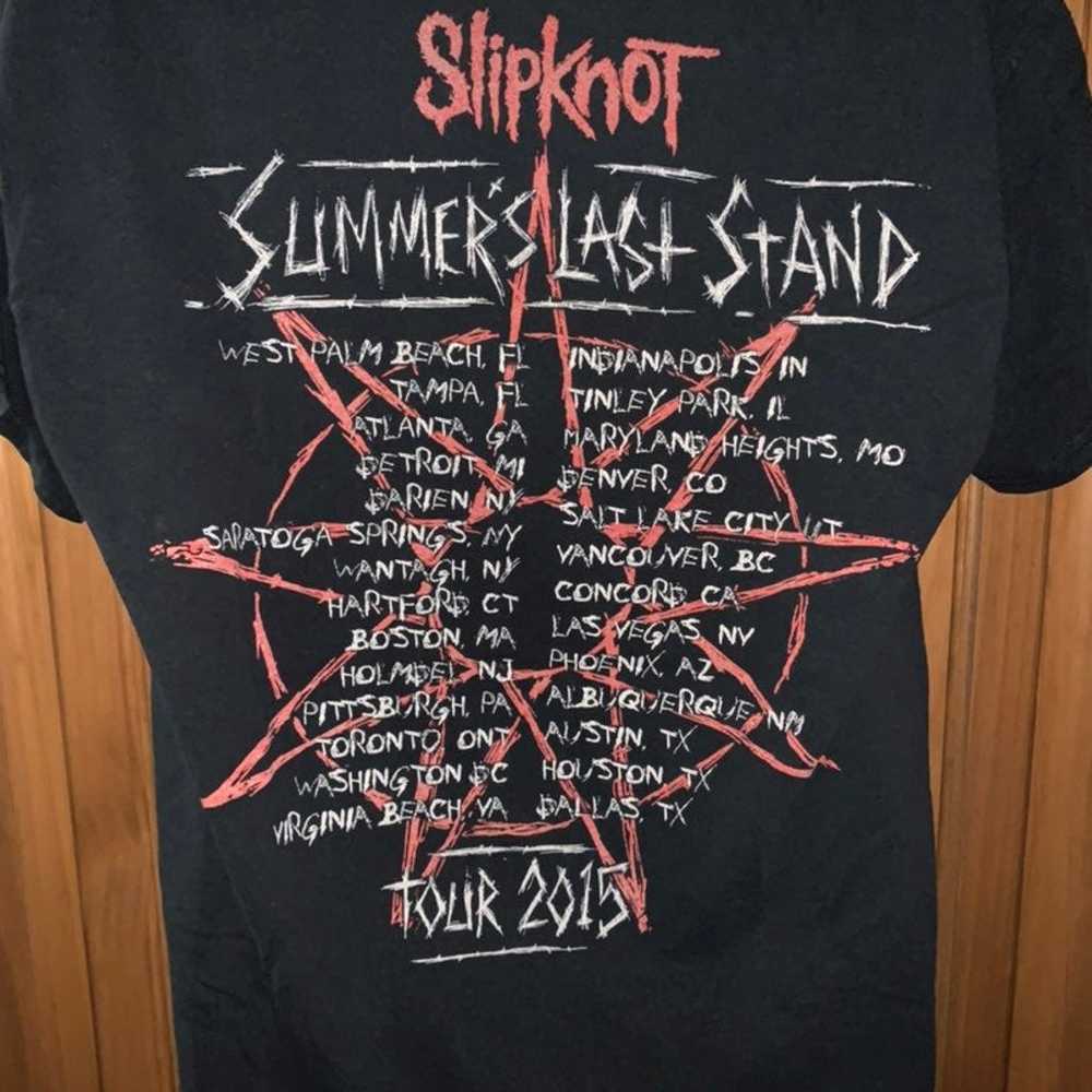 Slipknot concert T-shirt 2015 large - image 6