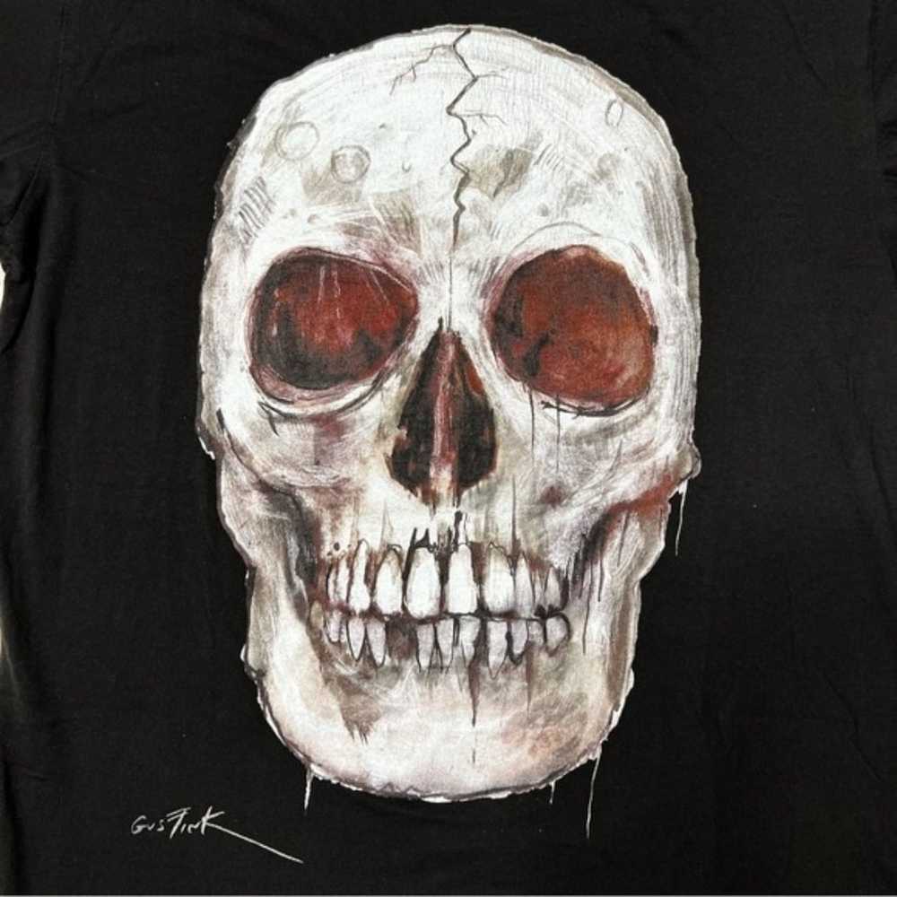 Antique Horror Collection Skull Graphic T-Shirt b… - image 3