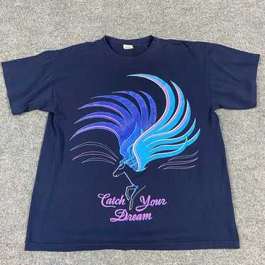 Pegasus Flying Horse T-shirt Blue L Vintage USA M… - image 1