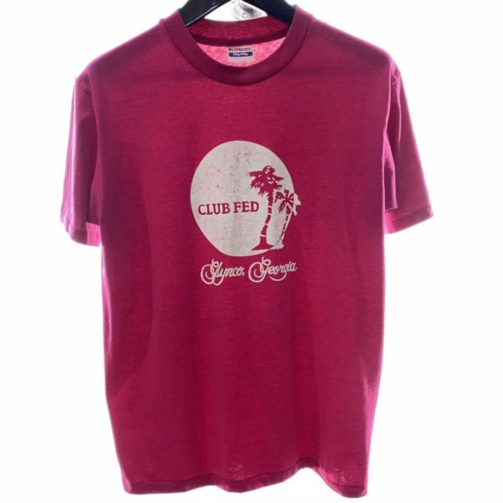 Club Fed Glynco Georgia L Pink T-shirt Vintage US… - image 1