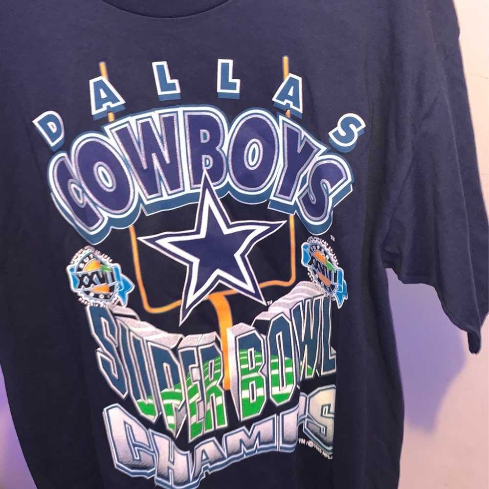 VTG 1993 Super Bowl XXVll Cowboys Shirt - image 1