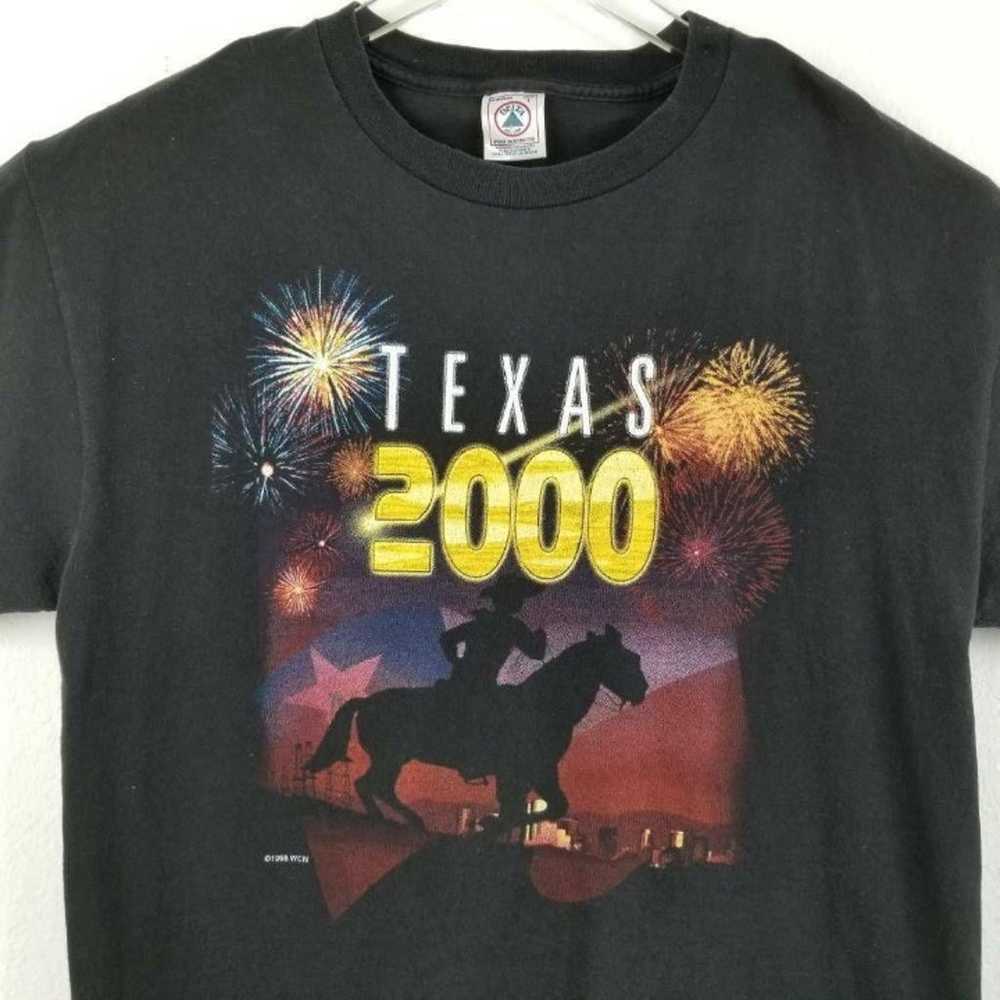 Delta Vintage T-Shirt Black Texas 2000 L - image 1