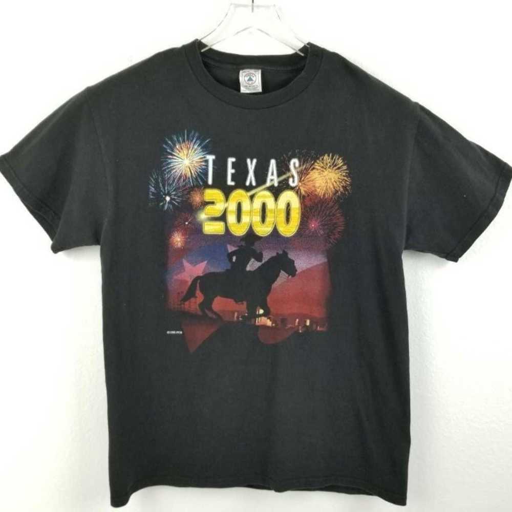 Delta Vintage T-Shirt Black Texas 2000 L - image 2