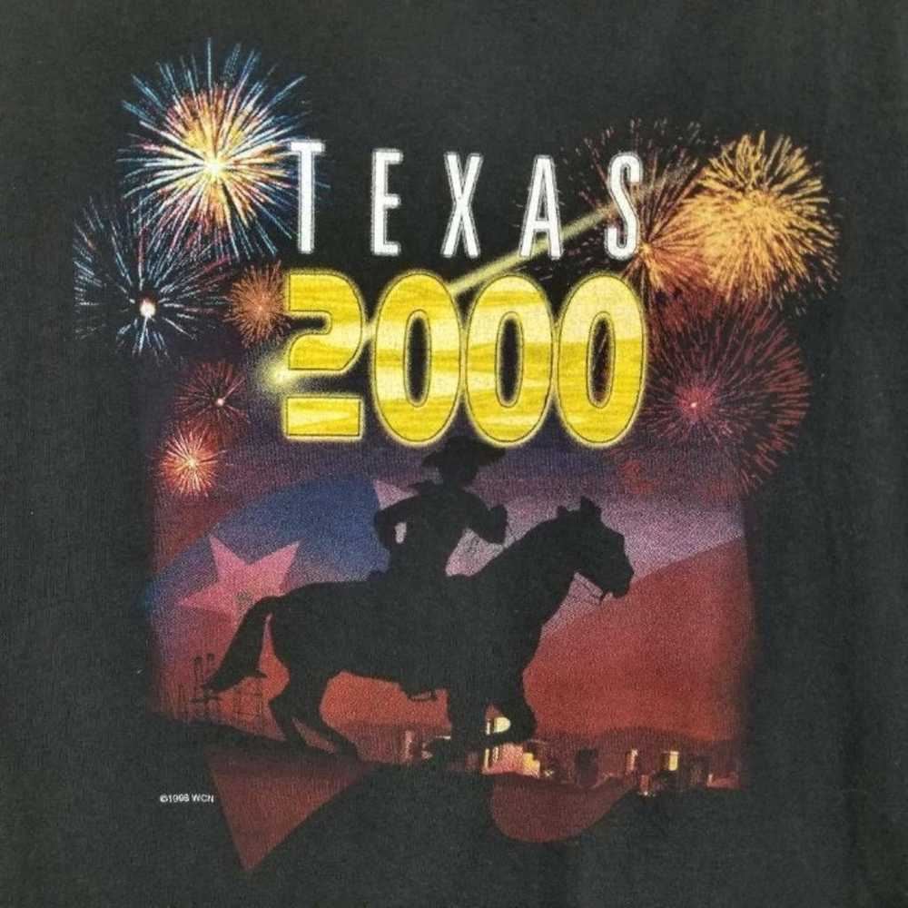 Delta Vintage T-Shirt Black Texas 2000 L - image 3