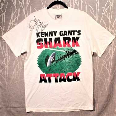 Autographed 90's Kenny Gant Shark Attack T-shirt |