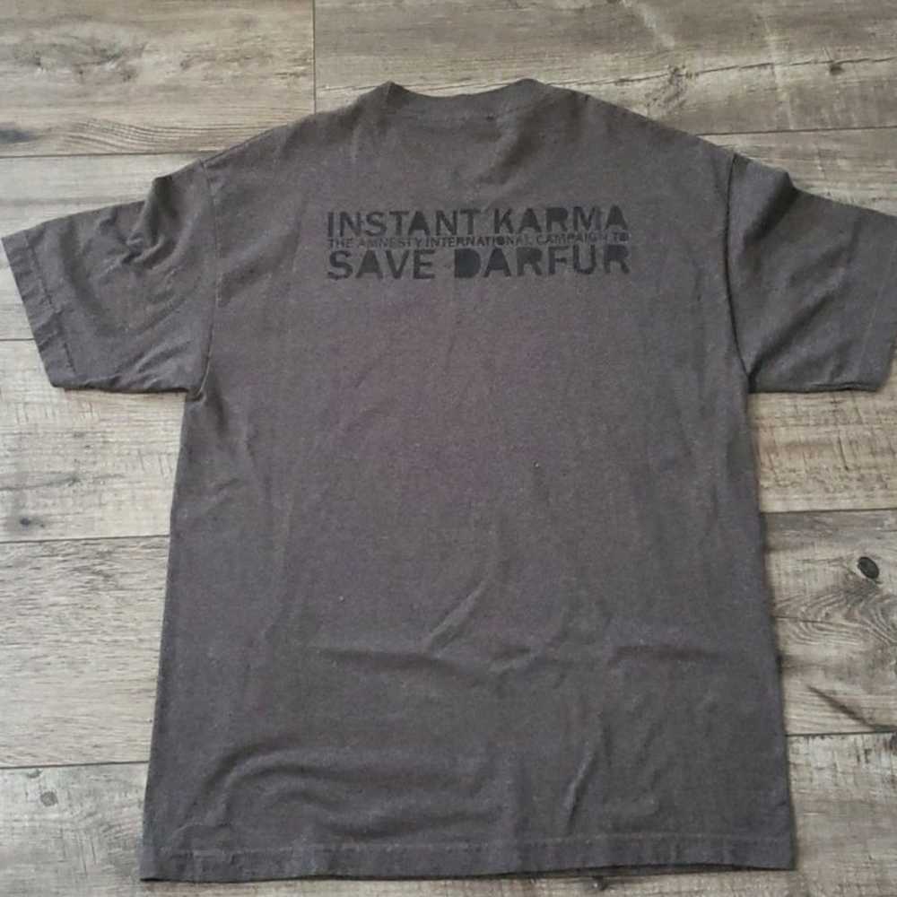 Vintage John Lennon Save Darfur t shirt - image 7