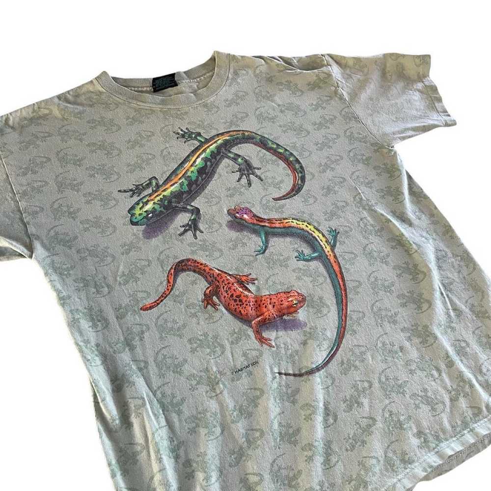 Vintage Lizard All Over Print Tshirt - image 2