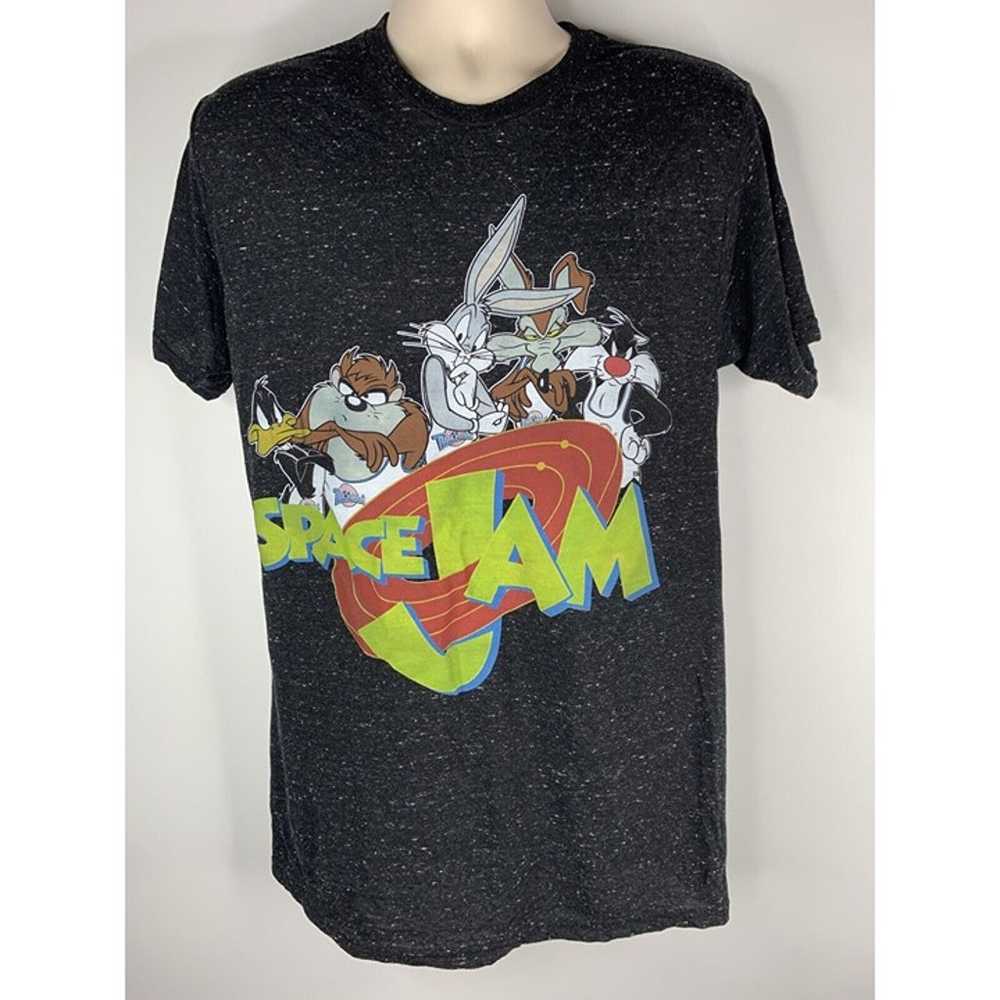 Space Jam L T Shirt Galaxy Black Looney Tunes Bug… - image 1