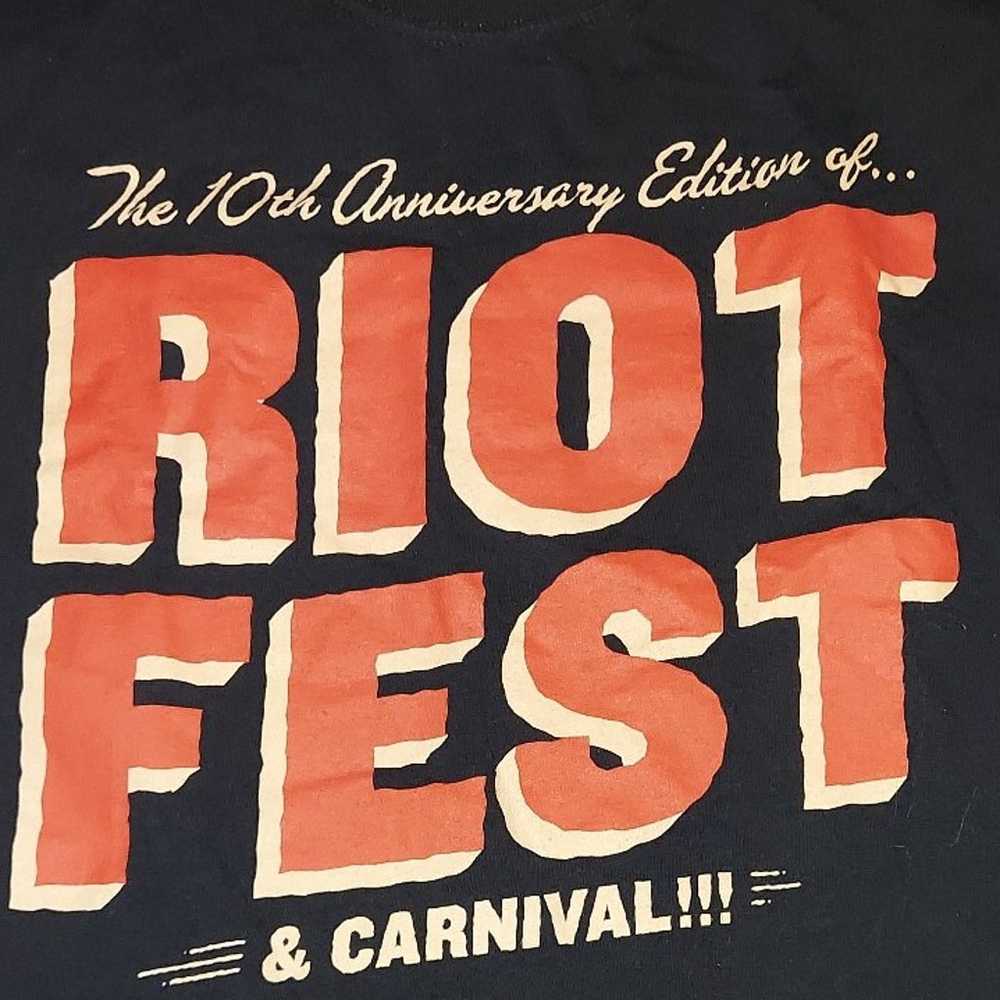 Riot Fest 10th Annual Concert Tshirt FOL L Jane's… - image 2