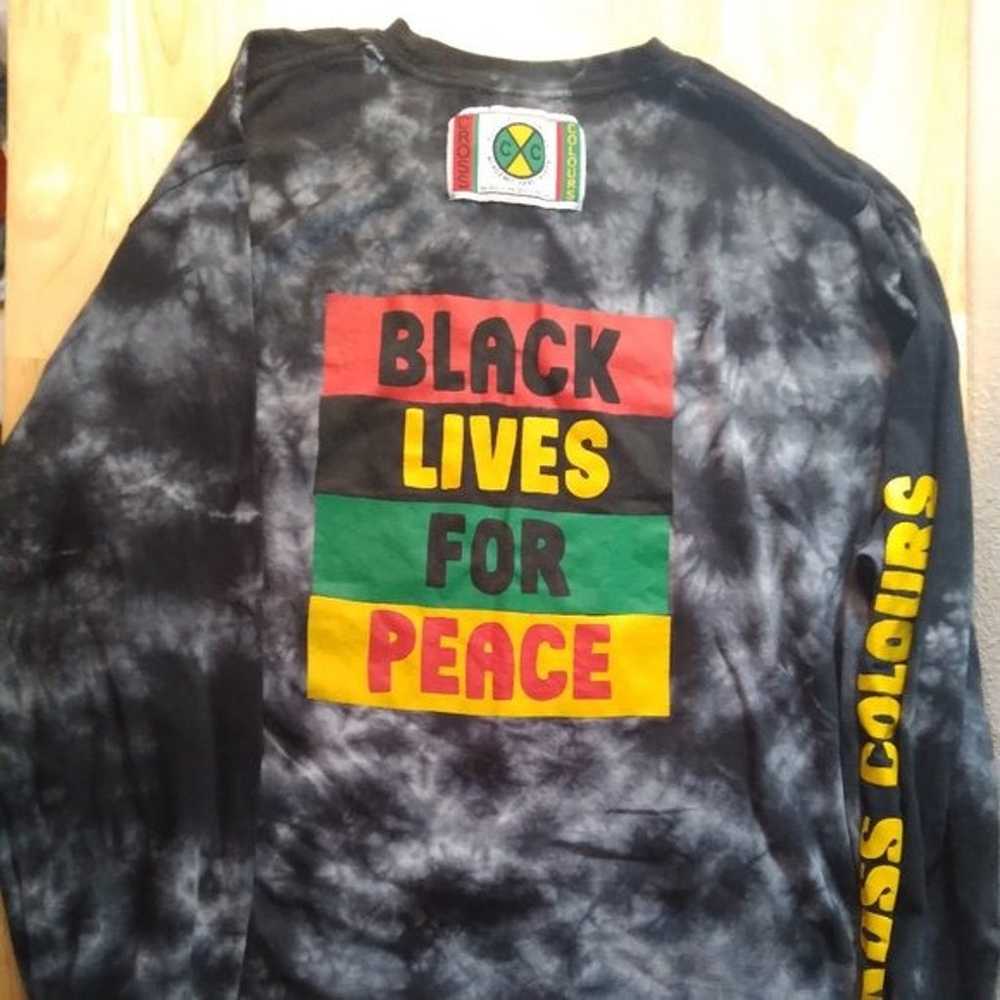 Cross Colours Black Lives For Peace Tie Dye Long … - image 1