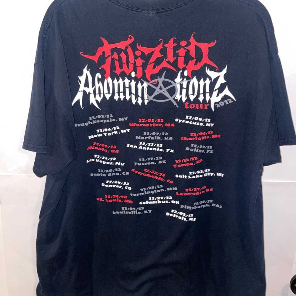 Twiztid Abominationz Tour 2012Concert T Shirt SZ … - image 4