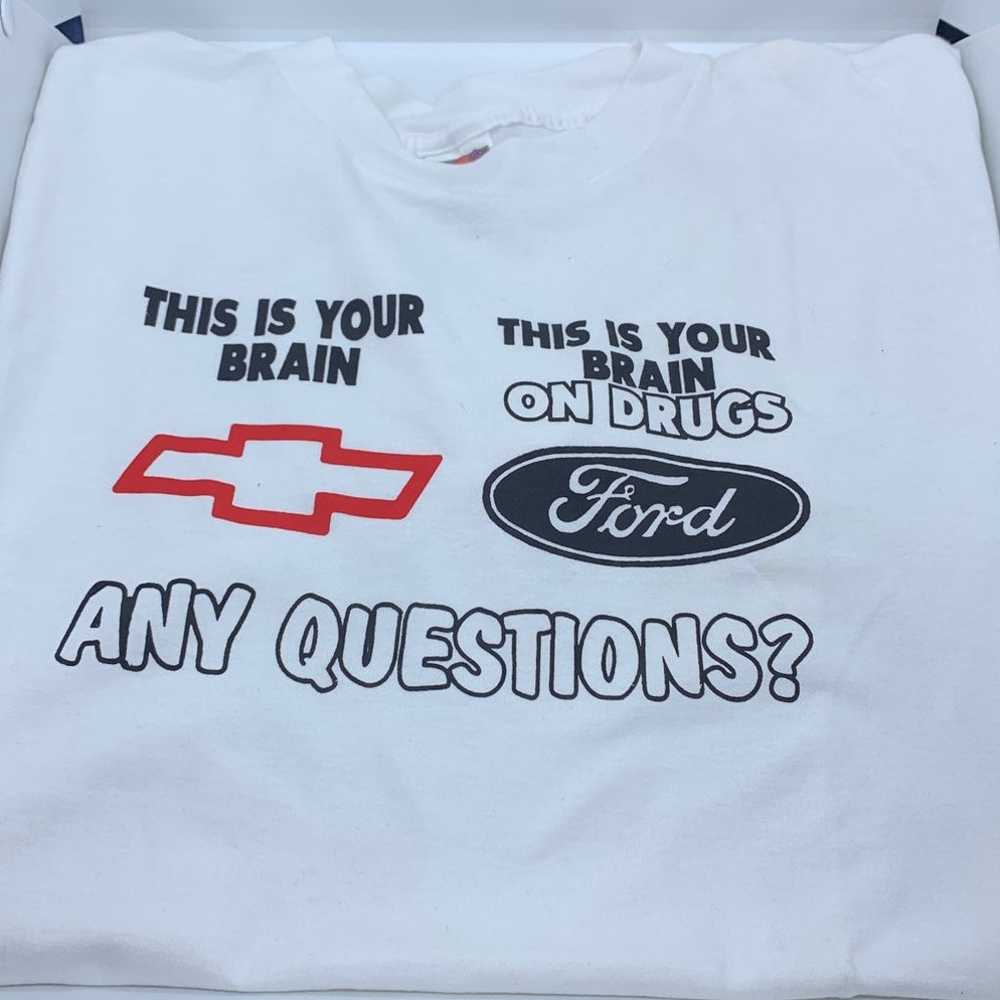 Chevy trucks over Ford trucks T-shirt - image 1