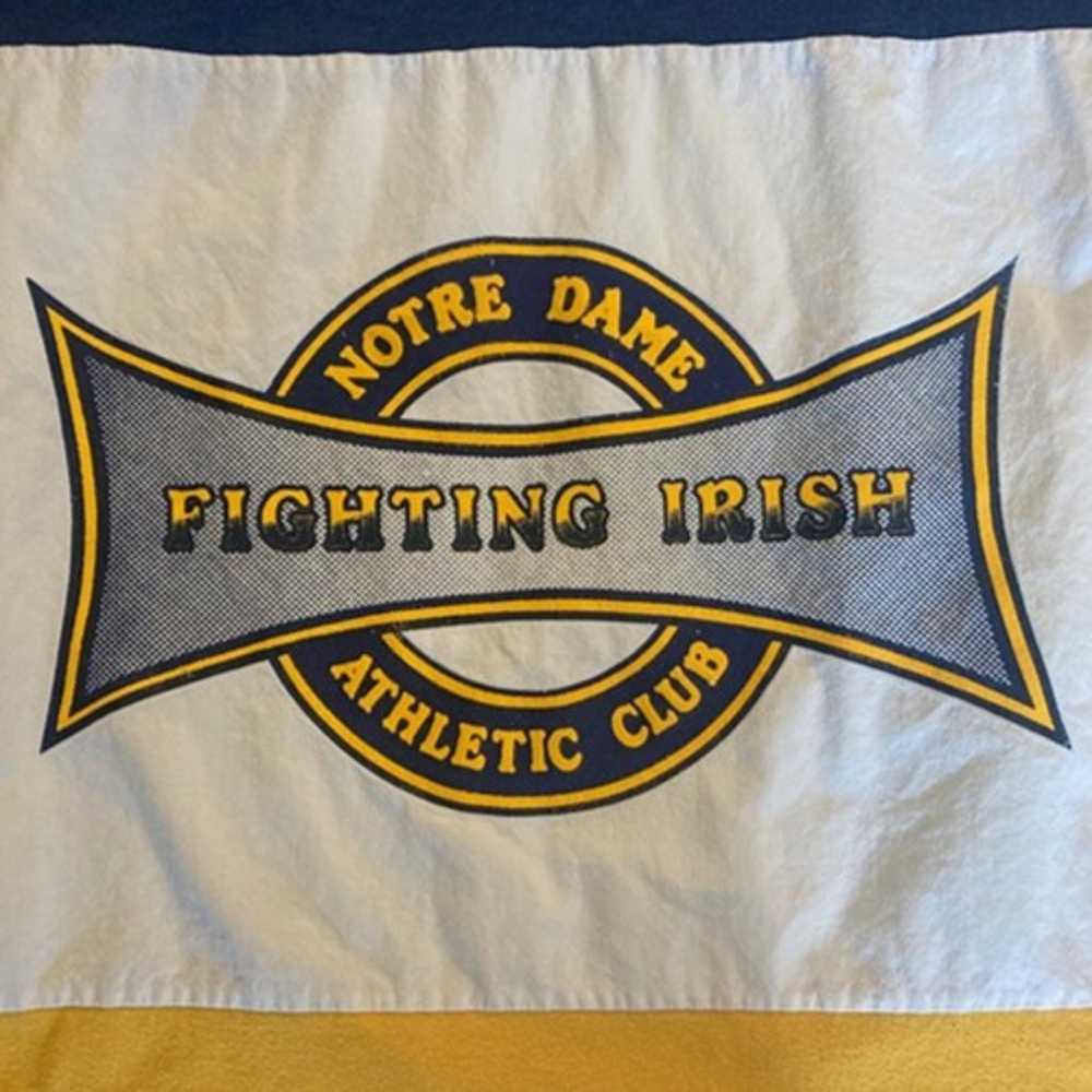 Vintage Notre Dame Fighting Irish Nutmeg Mills Ru… - image 2