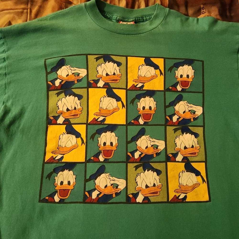 The Many Faces of Donald Duck Vintage  T-SHIRT XL… - image 1