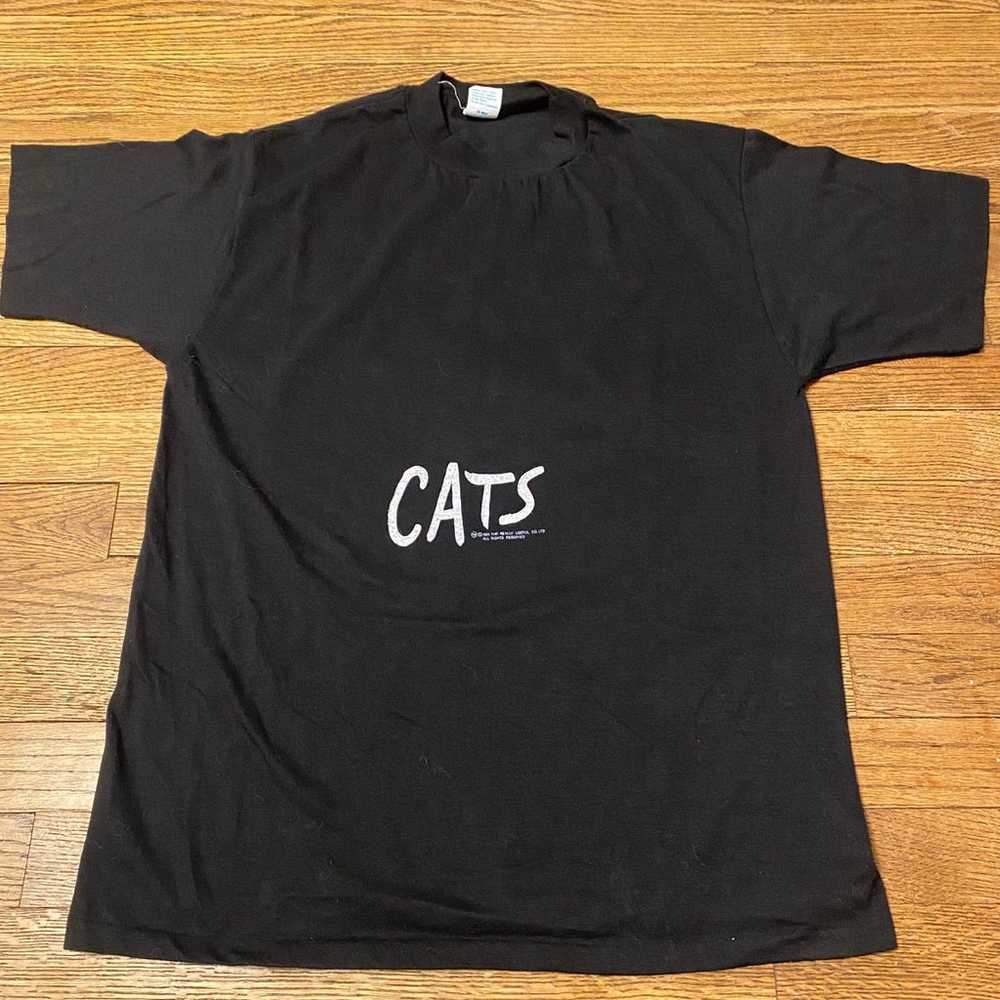 Vintage 1981 CATS The Musical Play Tshirt Shirt S… - image 3