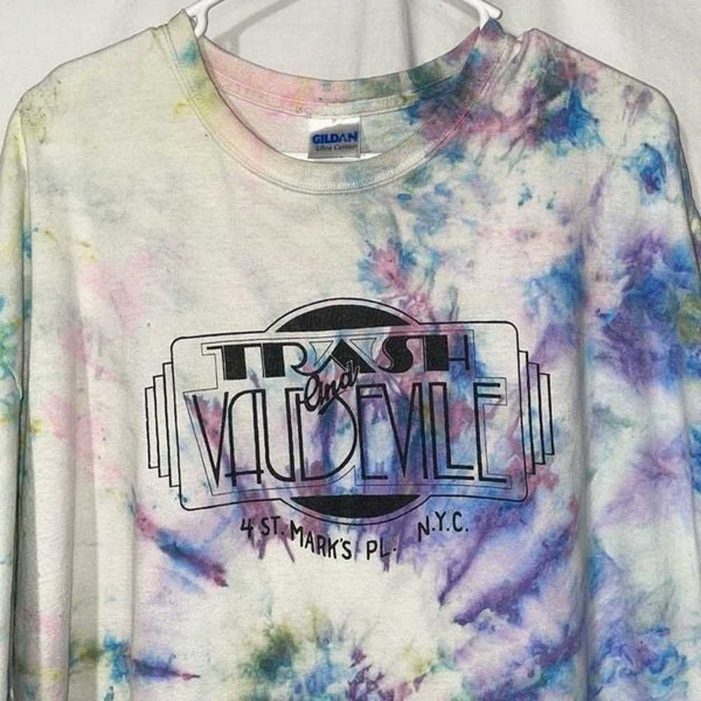 Home made tie-dye Trash and Vaudeville T shirt - image 2