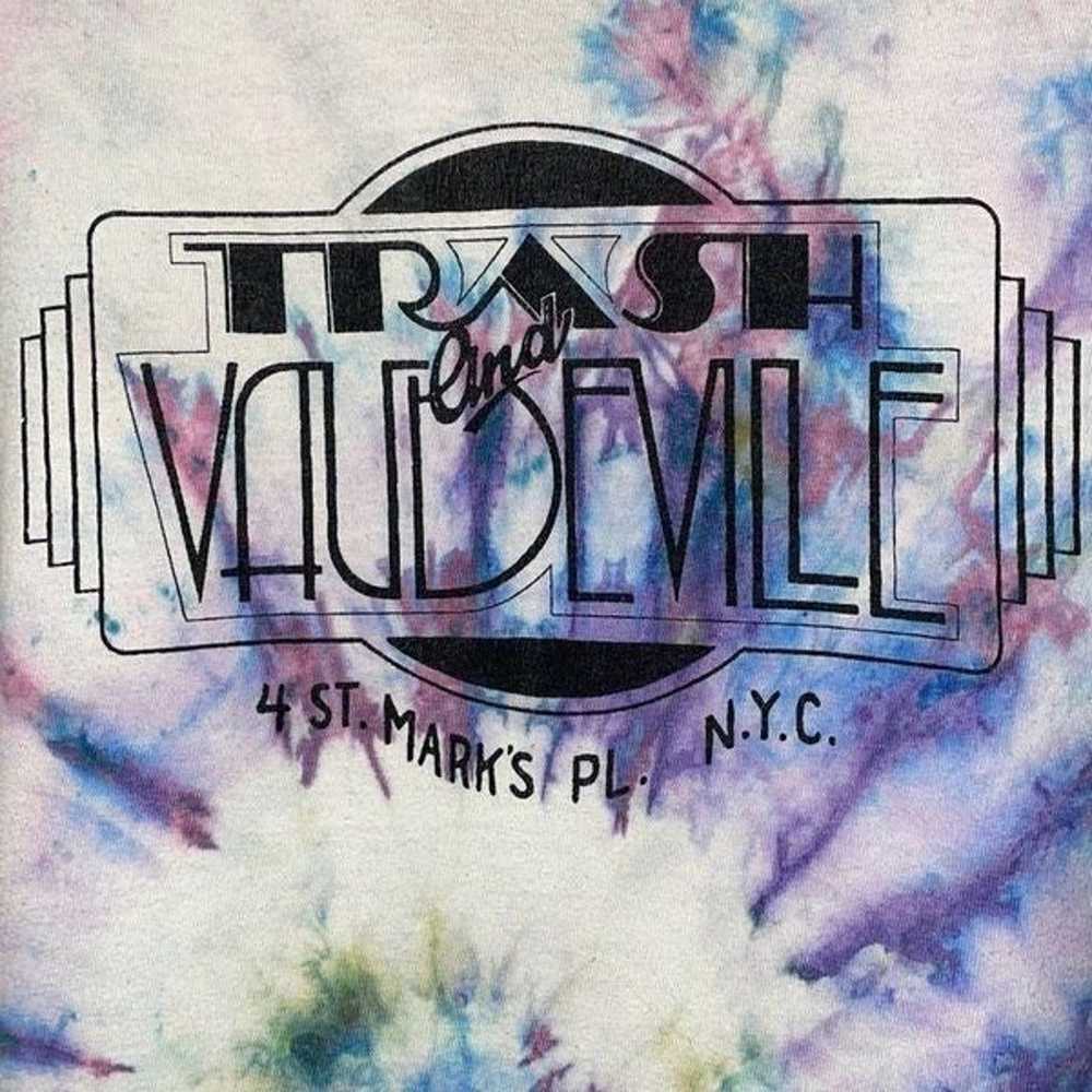 Home made tie-dye Trash and Vaudeville T shirt - image 3