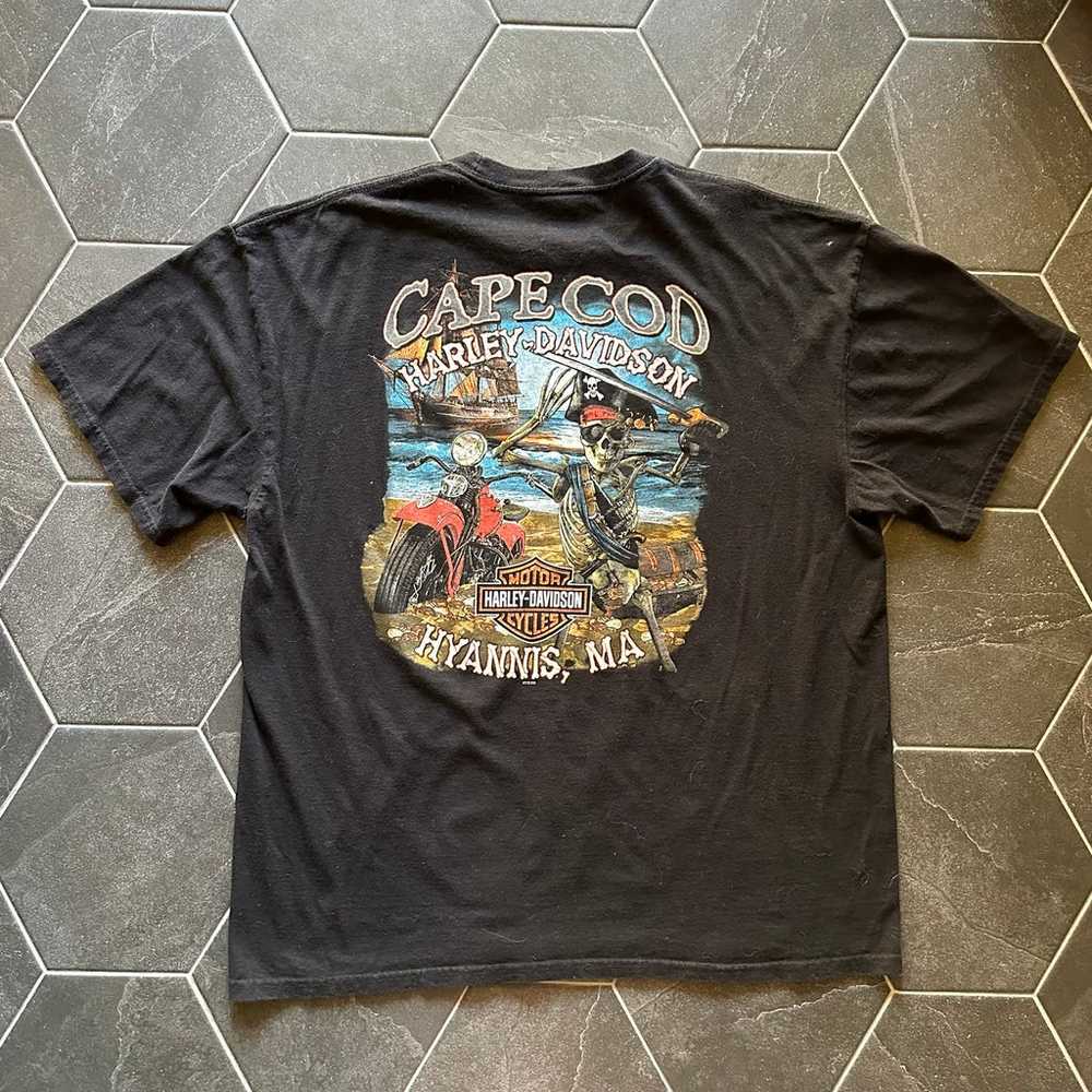 Harley-Davidson Motorcycles Biker Grunge Cape Cod… - image 4