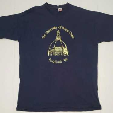 Vintage 1995 Single Stitch Notre Dame Football Sc… - image 1