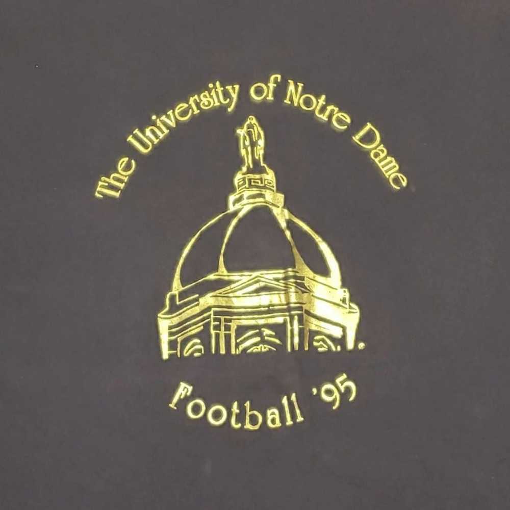 Vintage 1995 Single Stitch Notre Dame Football Sc… - image 3