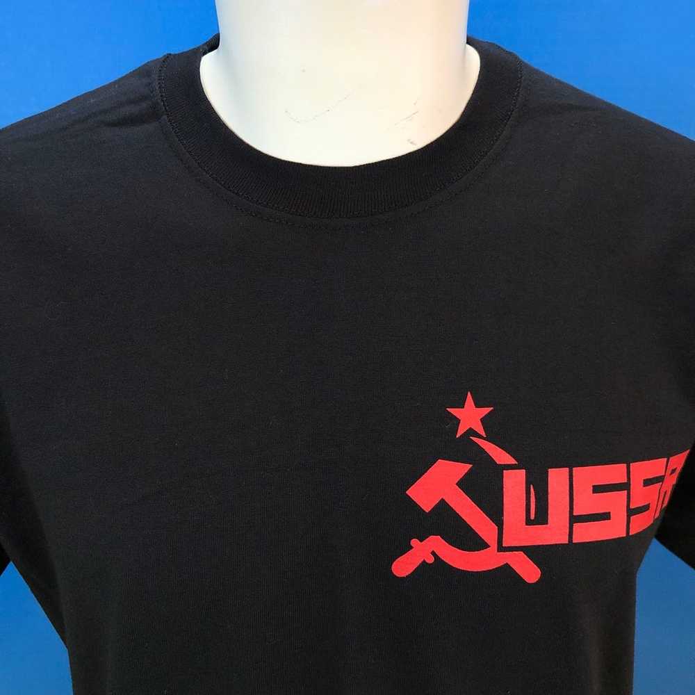 Vintage USSR Soviet Union Russia Men’s Black Shor… - image 2