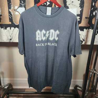 Vintage Worn Men's 2005 AC/DC Logo Band T-shirt sz