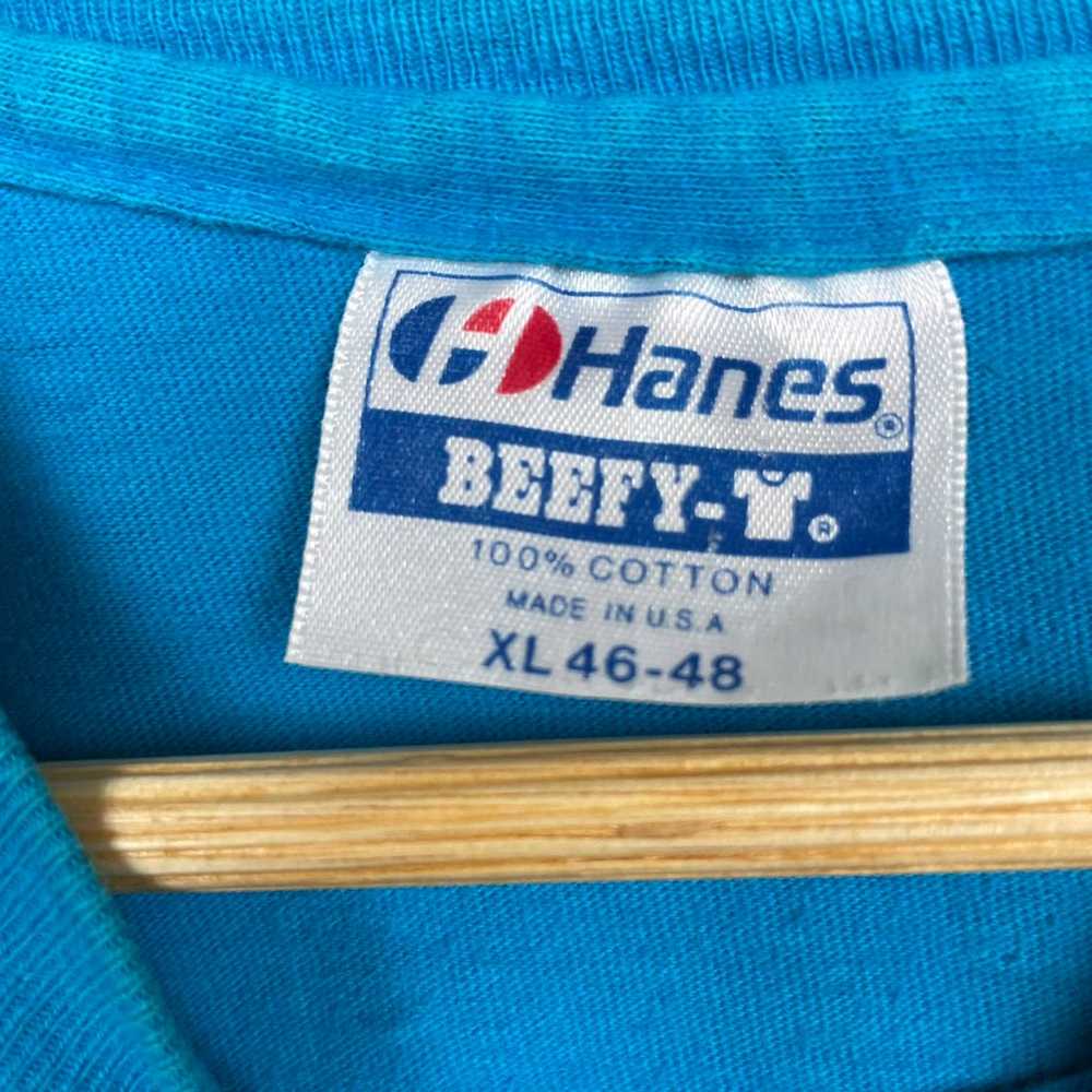 Vintage Hanes Beefy-T Single Stitch Egyptian Grap… - image 5