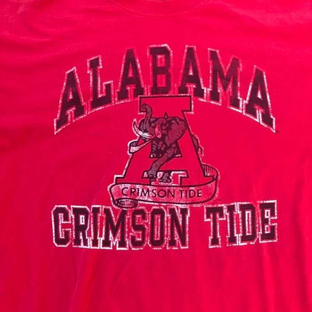 Vintage 80s Alabama Crimson Tide Faded Spell Out … - image 2