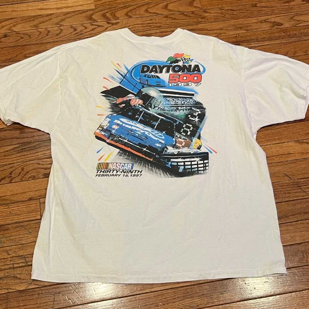 1997 Vintage Nascar Daytona 500 Graphic Tee Shirt Siz… - Gem