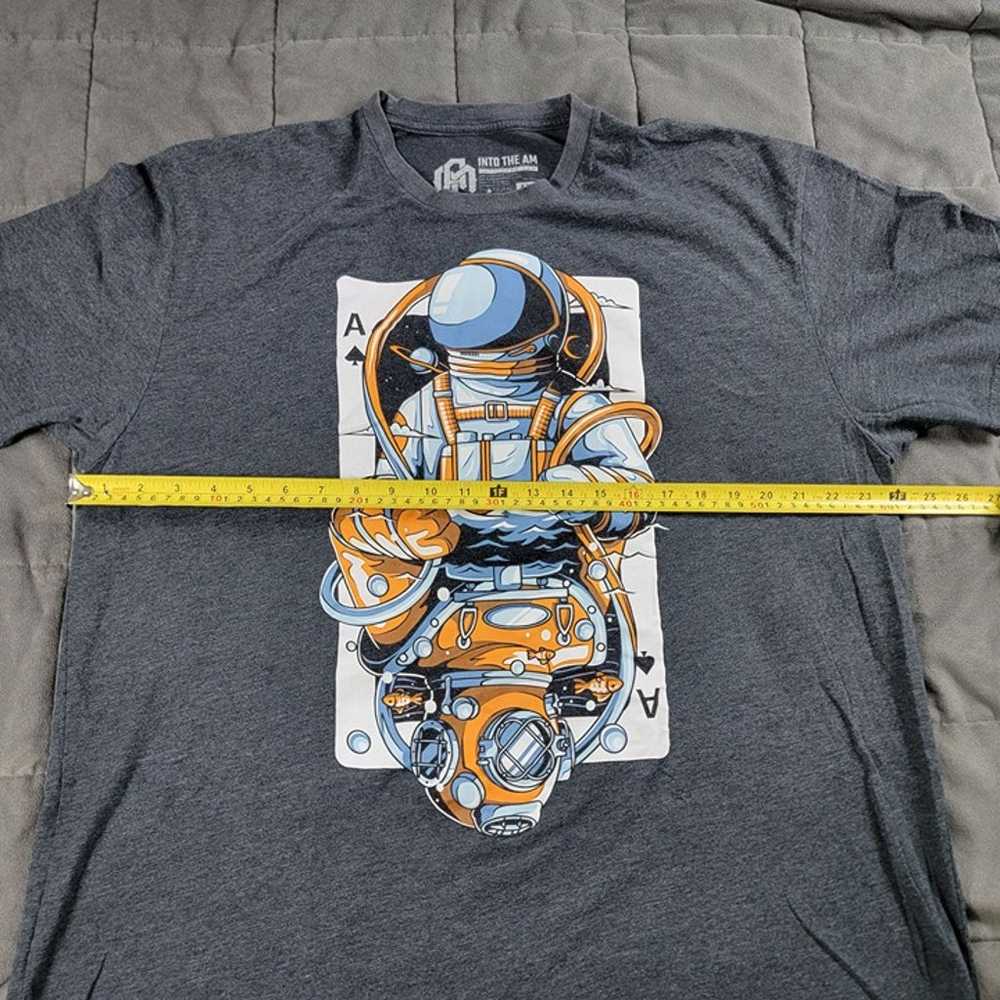 Into the AM Mens 2XL Gray Ace Astronaut Short Sle… - image 6