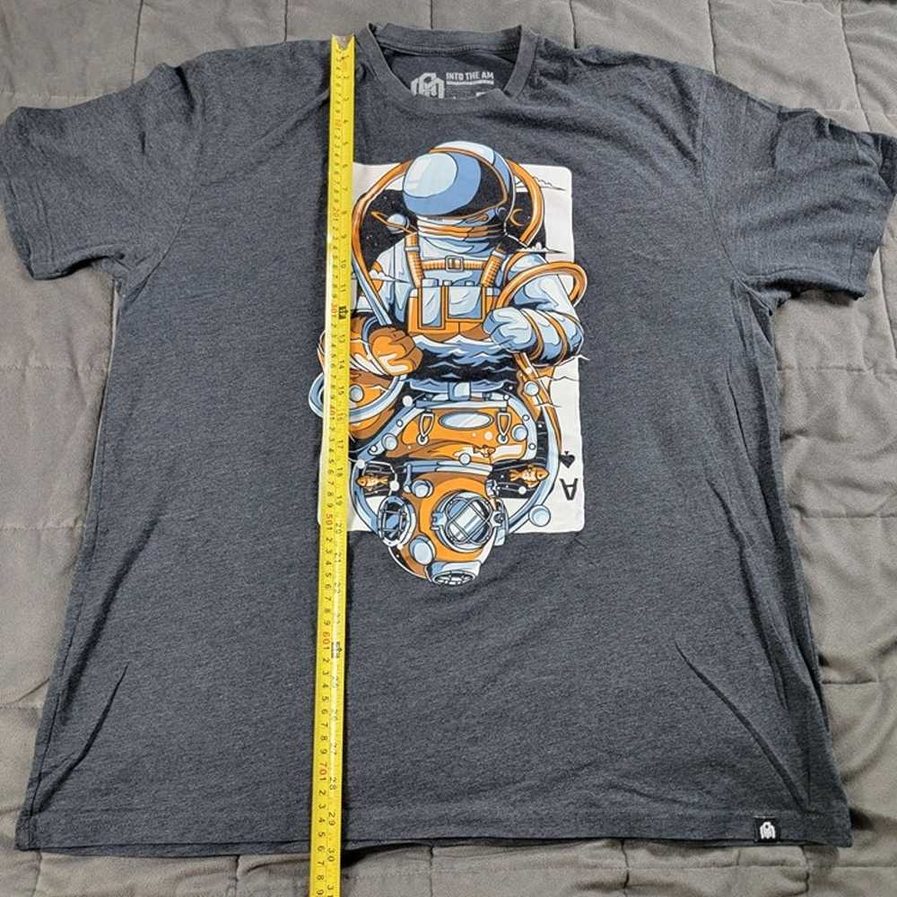 Into the AM Mens 2XL Gray Ace Astronaut Short Sle… - image 8