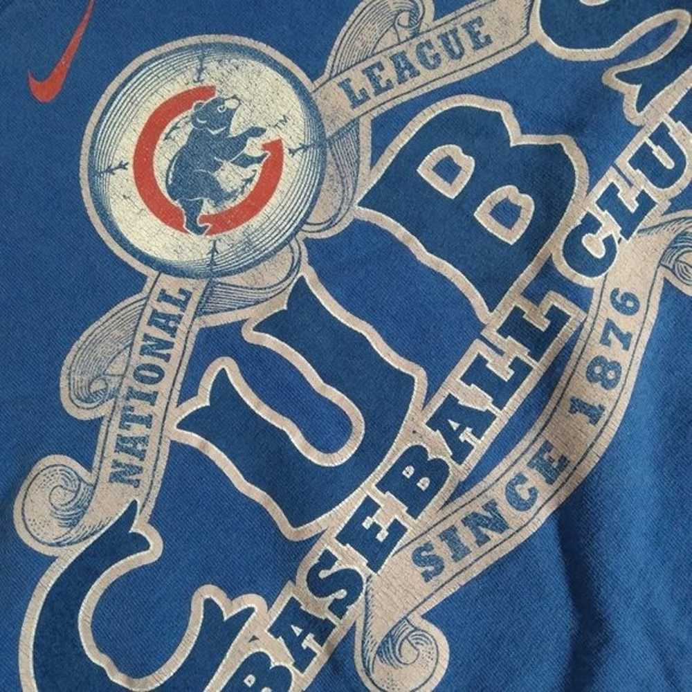 Nike Center Swoosh Chicago Cubs Logo T-Shirt - image 5