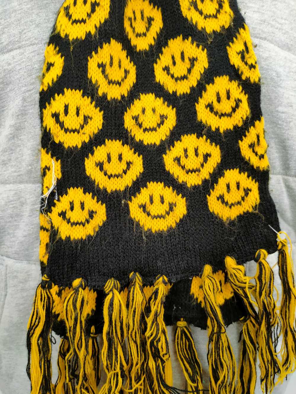 Japanese Brand × Rare × Streetwear Smiley Wool Sc… - image 5