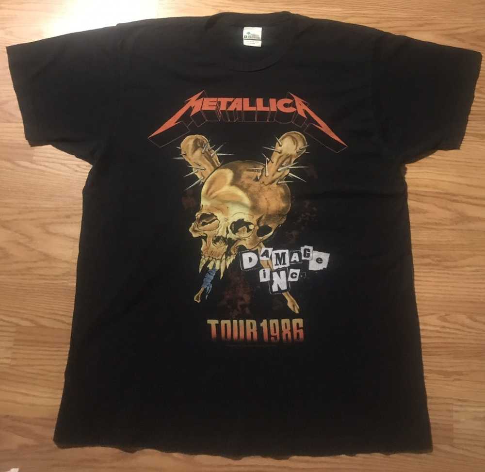 Band Tees × Vintage Vintage Metallica Damage INC … - image 1