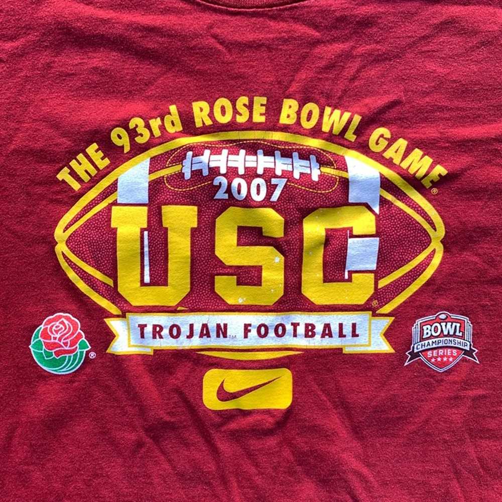 Nike USC 2007 Rose Bowl Game Trojans T-shirt Foot… - image 2