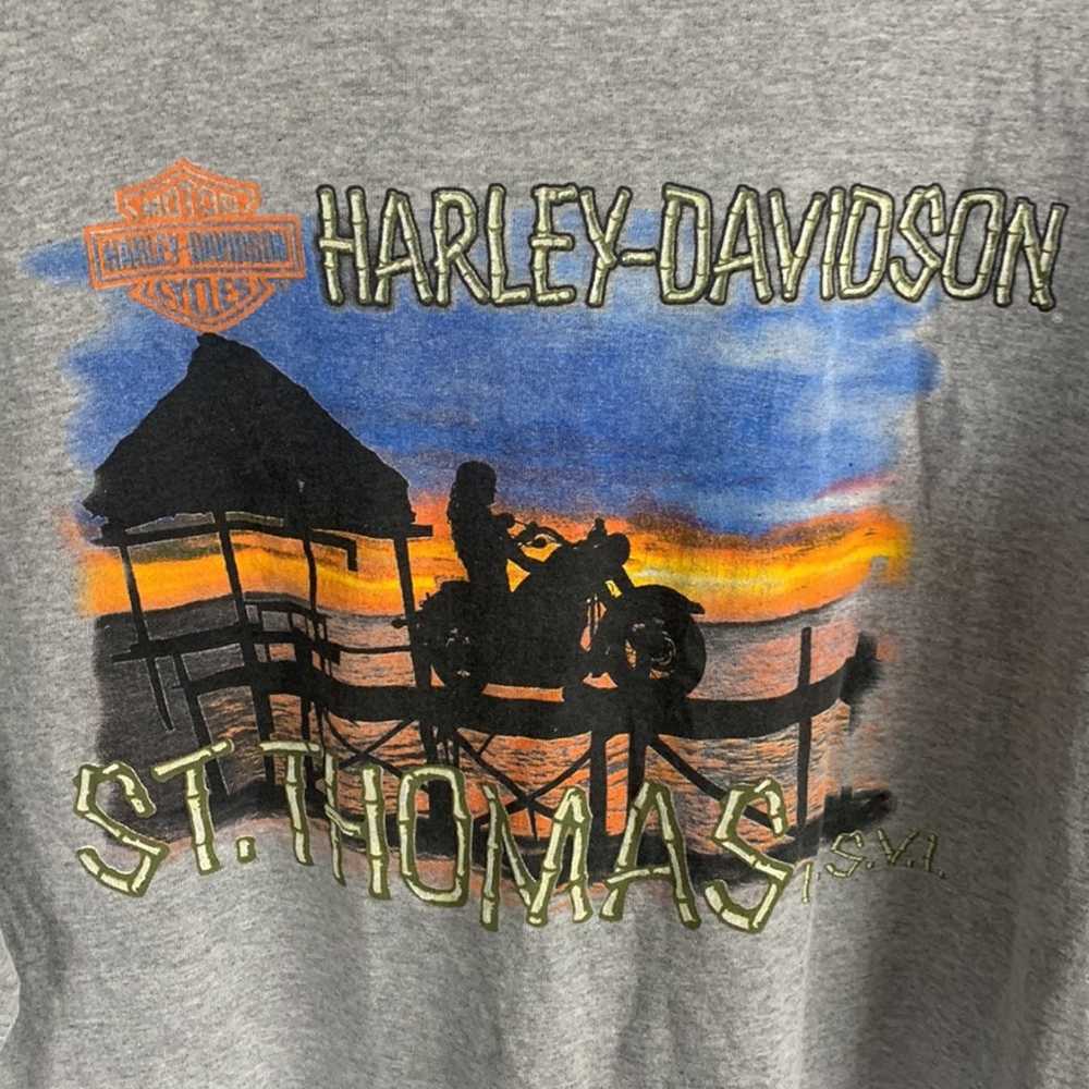 Vintage Harley-Davidson St. Thomas Pocket T-Shirt… - image 2