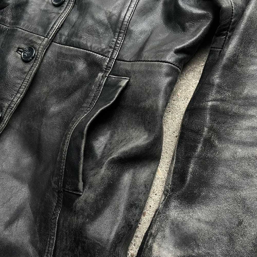 Japanese Brand × Vintage Opium black leather jack… - image 8