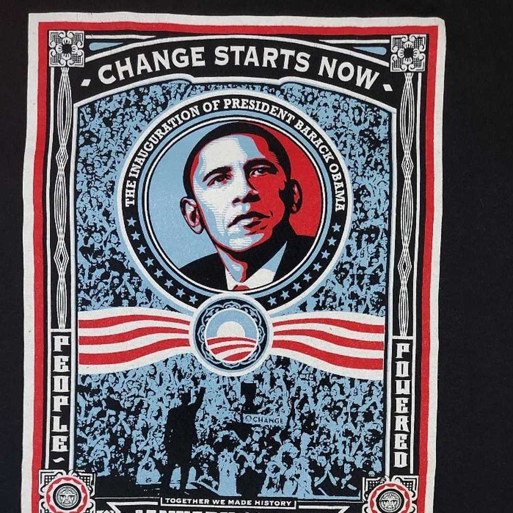 Vintage Barack Obama Inaugurational Graphic Tee - image 3