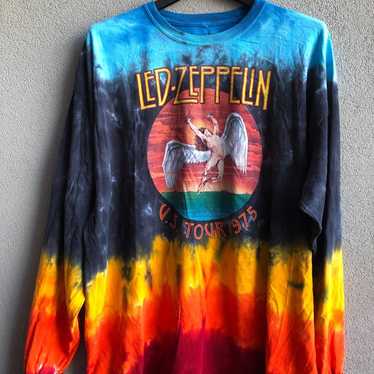 Led Zeppelin U.S. Tour 1975 Tie Dye Sweatshirt, 2… - image 1
