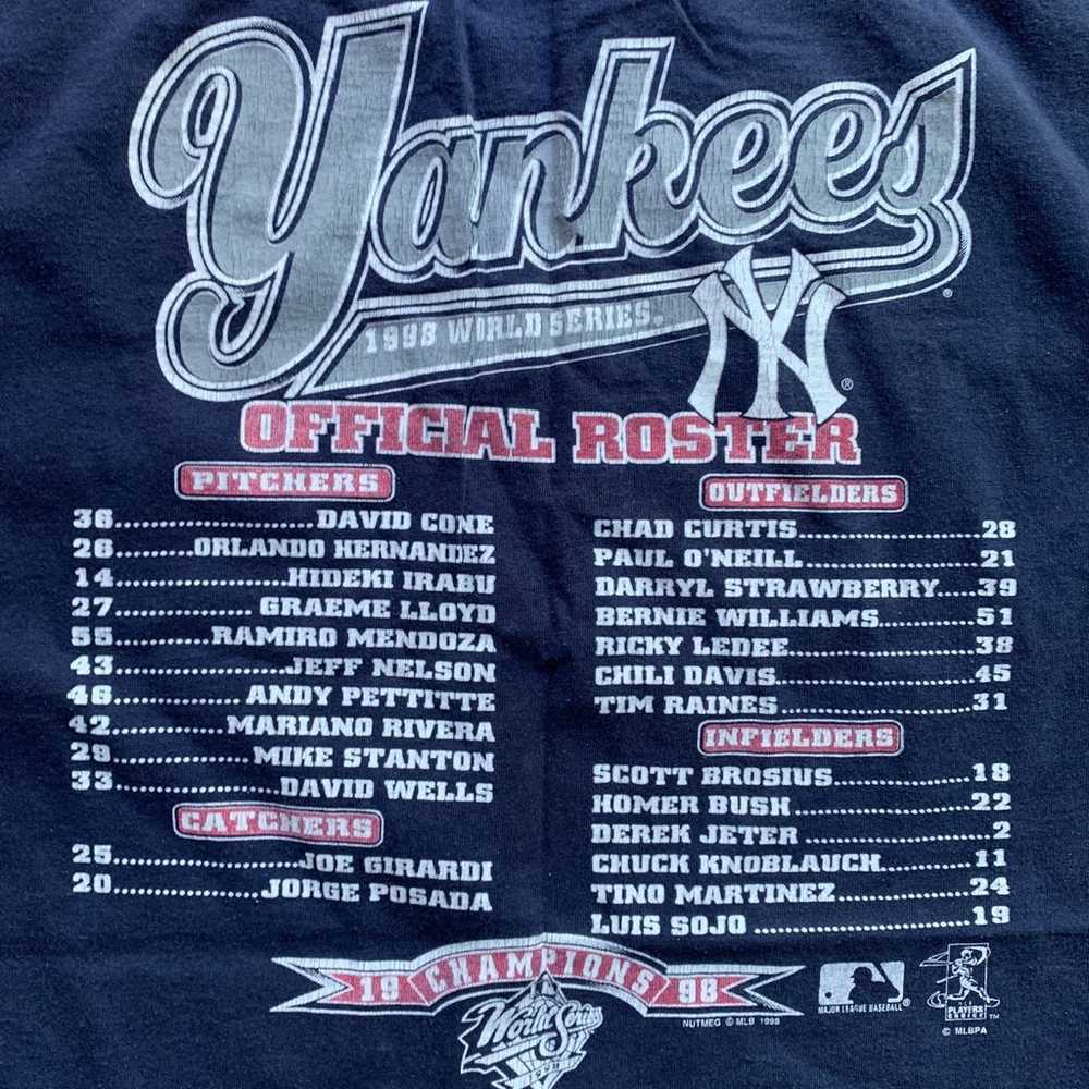 Vintage 1998 New York Yankees World Series Champi… - image 7