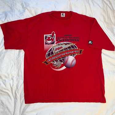 Vintage Cleveland Indians Starter T Shirt - image 1