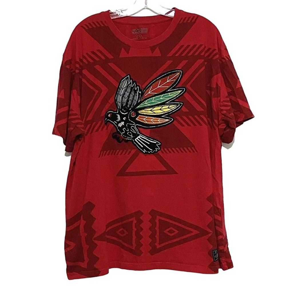 Staple Bird Applique T-Shirt 2XL Red - image 2