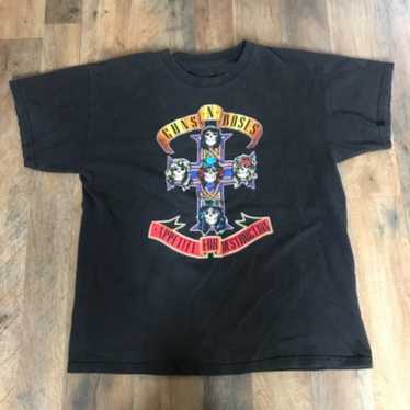 Vintage Single Stitch Guns N Roses Tour Band Tee … - image 1