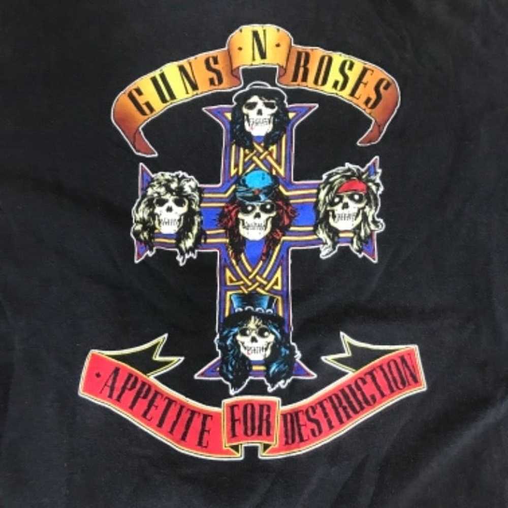 Vintage Single Stitch Guns N Roses Tour Band Tee … - image 3