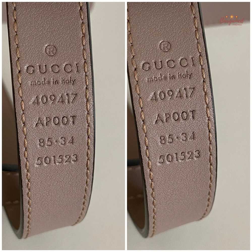 Gucci Gucci Porcelain Rose Calfskin Leather Doubl… - image 3