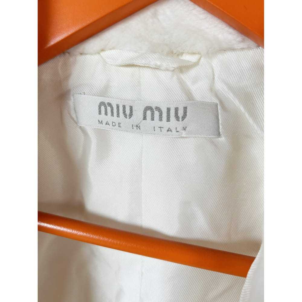 Miu Miu Faux fur short vest - image 4